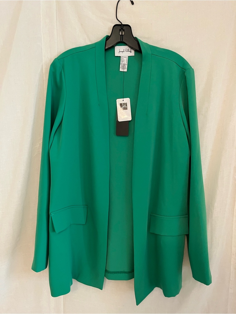 Joseph Ribkoff Emerald Open-Front Blazer Jacket